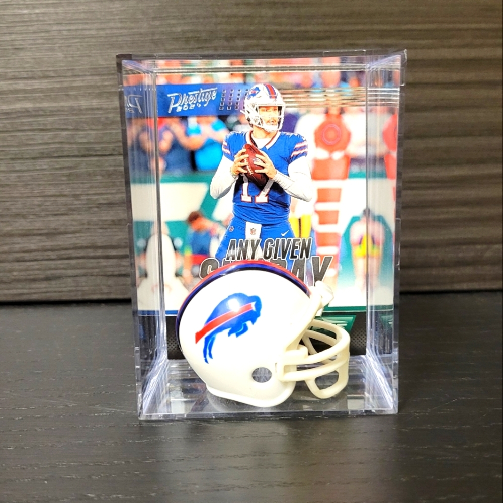 Josh Allen Buffalo Bills Mini Helmet Football Sports Box Memorabilia